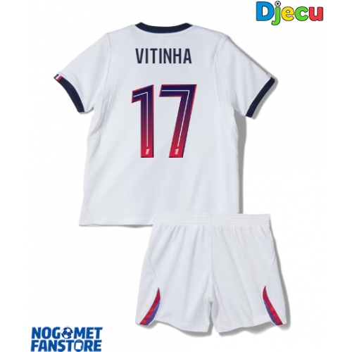 Paris Saint-Germain Vitinha #17 Gostujuci Dres za djecu 2026-27 Kratak Rukav (+ Kratke hlače)